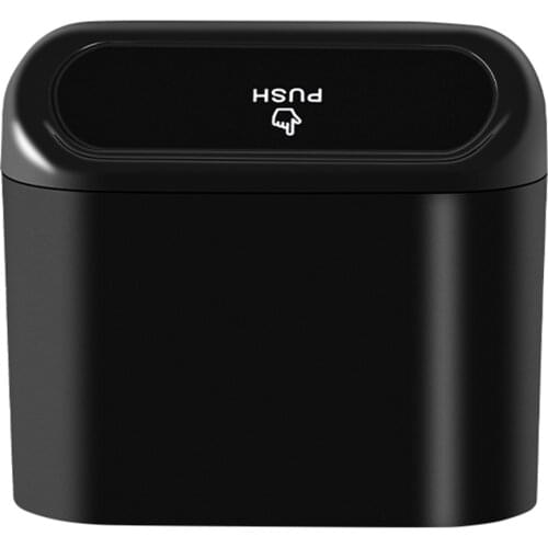 ALLOYSEED 1L Car Trash Can Interior Organizer Storage Box Door Seat Back Garbage Can Rubbish Dust Bin Universal Auto Accessories