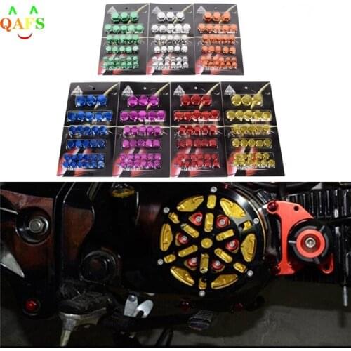 30Pcs/lot Motorcycle Screw Nut Cover Cap Motorbike Screw Nut Bolt Cap Cover Decoration Wholesale