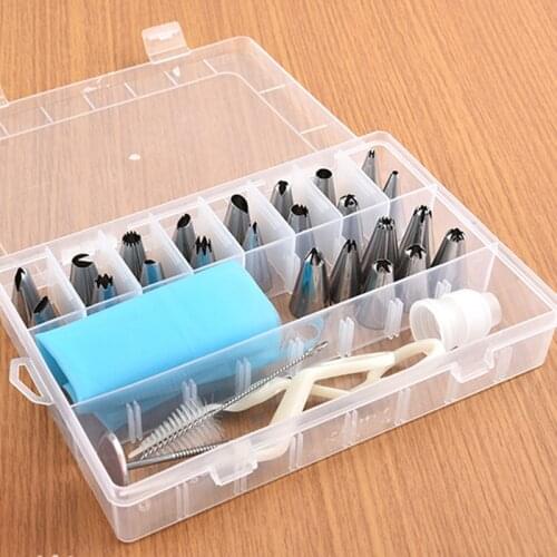 34Pcs Icing Piping Cream Pastry Bag With Stainless Steel Nozzle Cake Decorating Tips Set Patisserie Silicone Kitchen Accessories