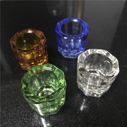 5pcs/set Dental glass dappen dishes household Octagonal cups Reconcile cup Mixing Bowls Dental Materials Cups