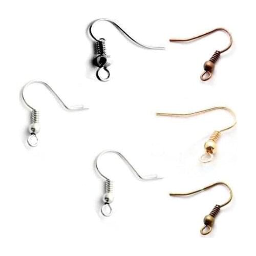 50 pcs/lot DIY Earring Findings Earrings Clasps Hooks Wire Fittings DIY Jewelry Making Accessories