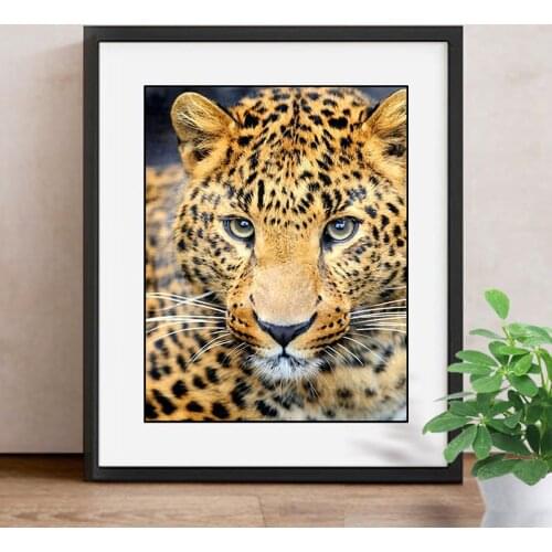Animals DIY Diamond Painting Leopard Mosaic Diamond Embroidery Cross Stitch Full Square Drill Home Accessories Decoration
