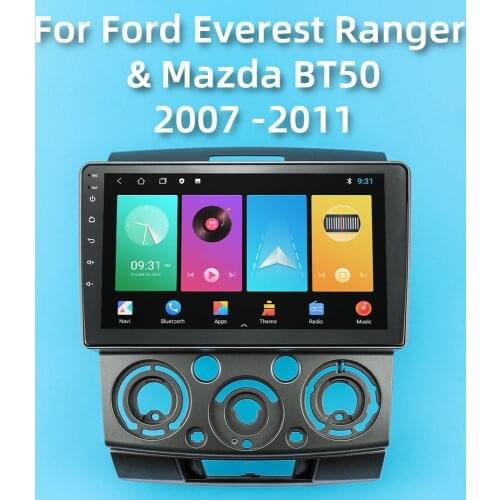 For Ford Everest Ranger & Mazda BT50 2007 -2011 2 Din 9 Inch Screen Android Car Stereo Radio Car Multimedia Video Player