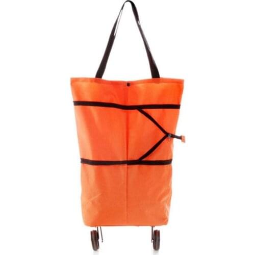 Free Shipping Fashion Folding Shopping Cart Portable Luggage Cart Durable Collapsible Vegetables Organizer Trolley Handbag