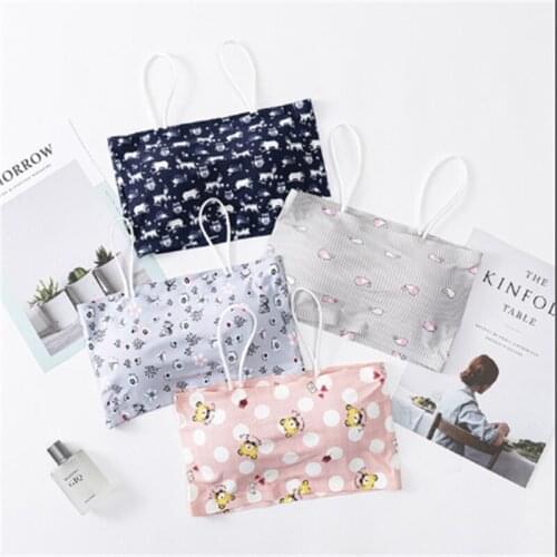 No steel ring ice silk seamless beautiful back, anti-glare, comfortable and breathable girls bra, ladies bra