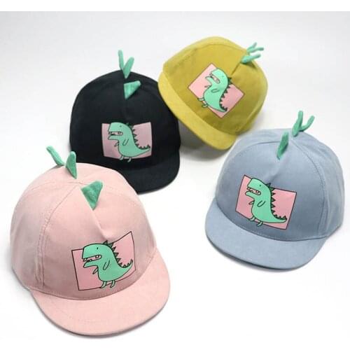 Children Hat Cartoon Dinosaur Baseball Cap Baby Boys Girls Sun Hat Summer Outdoor Anti UV Protection Beach Camping Caps
