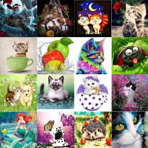 DIY 5D Needlework Diamond Painting Flowers Ghost poppy Diamond Embroidery flowers full Rhinestone Mosaic Pictures