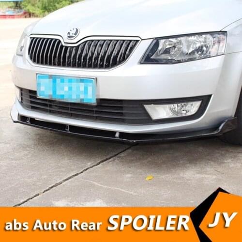 For Skoda Octavia Body kit spoiler 2014-2016 For Skoda Octavia ABS Rear lip rear spoiler front Bumper Diffuser Bumpers Protector