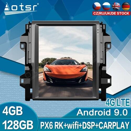 For TOYOTA Fortuner 2016 - 2020 Android Radio Multimedia Tesla Style GPS Navigation 128GB Screen Car DVD Player Audio Video DSP