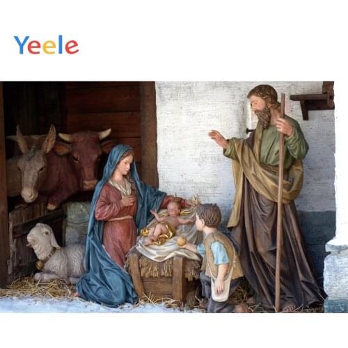 Yeele Nativity Scene Jesus Christian Religion People Photography Backgrounds Customized Photographic Backdrops for Photo Studio