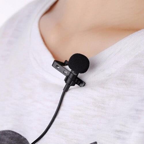 Microphone Flexible Easy to Use Metal Hands Free Lapel Mic for Podcast