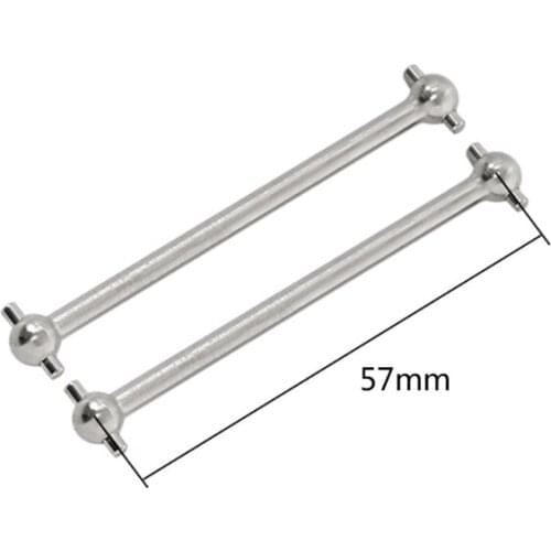 HX5D 2pcs Iron Driving Dogbone Shaft 61mm 74mm 77mm 79.5mm for 1/10 RC Car HPI HSP Axial Himoto Redcat