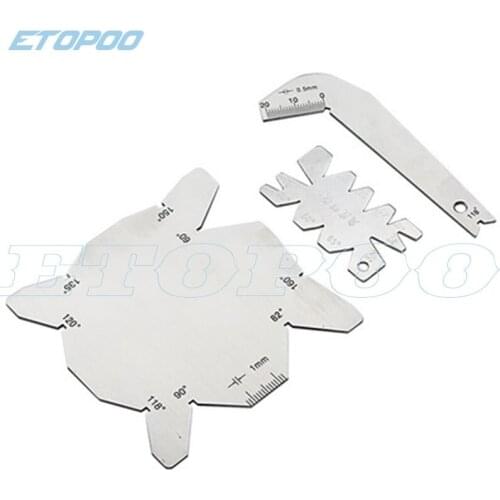 Measuring angle set of 3，Angle square angle model turning tool gauge drill head angle gauge stainless steel