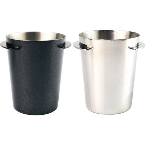 Stainless Steel Support Dropshipping Coffee Dosing Cup Powder Feeder Part for 58/51mm Espresso Machine