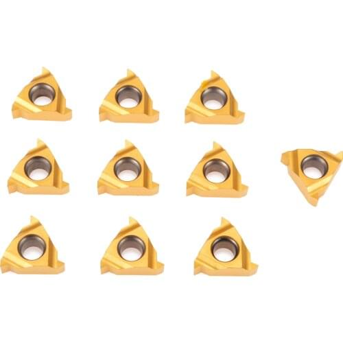 10pcs High Quality Threading Insert Turning Tools Carbide Insert 11IR A60 Inserts Set For External Threading Cutting Tool