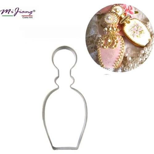 Stainless Steel Perfume Bottle Shaped Fondant Cookie Cutter Slicer Cake Decorating Tools Biscuit Mould Baking Pastry Tool S7027