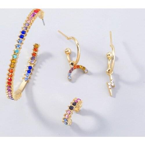 Popular Retro Abstract Clown Smiley Mask Earrings Exaggerated Earrings Personality Jewelry Woman Creative Gift Wholesale