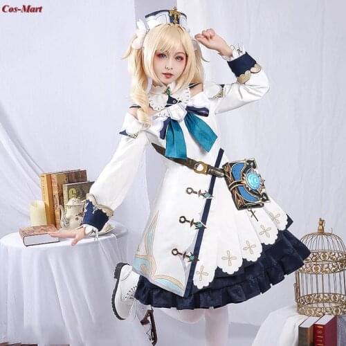 New Arrival Game Genshin Impact Barbara Cosplay Costume Idol Sweet Gorgeous Dress Female Activity Party Role Play Clothing S-XL