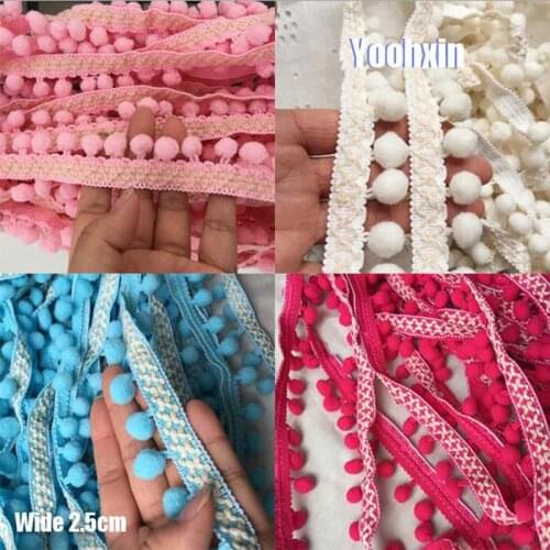 2.5CM Wide Modern Embroidery gold sequin flower lace fabric ribbon DIY sewing applique collar Pom trim dress wedding decor