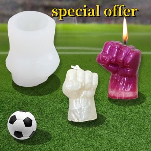 DIY Ball King Memorial Handmade Candle Silicone Mold Hand of God Aromatherapy Candle Mould Fist Epoxy Plaster Mold