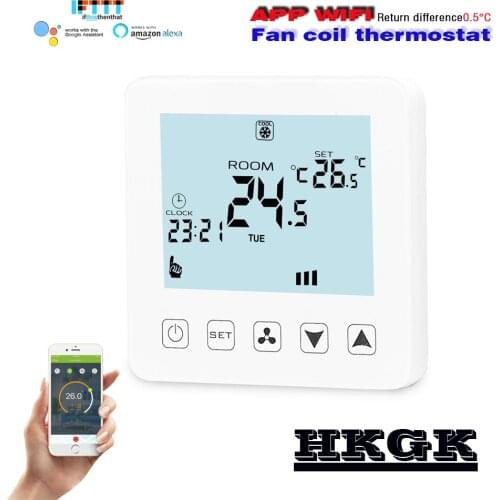 APP WiFi 2pipe 4pipe Air conditioner thermostat，work with Alexa google home