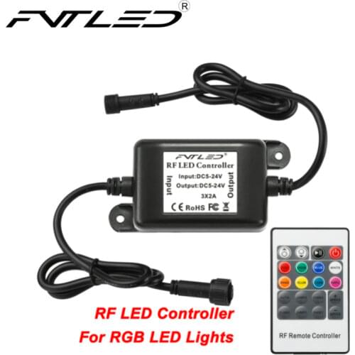 72W IP67 Waterproof Mini LED Wireless Controller with RF Touth Remote Control For RGB LED Bulb Lights DC12V with 20 Key