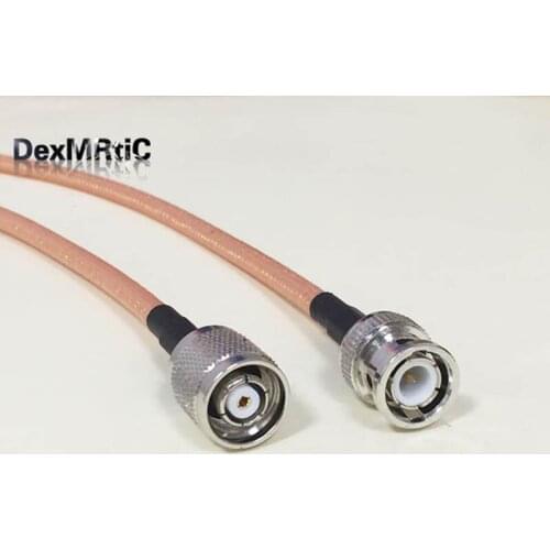 High Quality Low-Attenuation RP-TNC Male Plug Switch BNC Male Pigtail Cable RG142 50CM 20" /100CM Adapter Wholesale