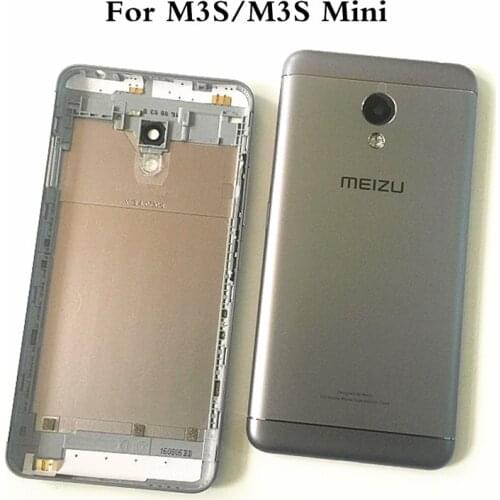 For MEIZU M3S Back Battery Cover Rear Door Housing Chassis Case For Meizu M3S mini Battery Cover With Camera Lens Side Buttons