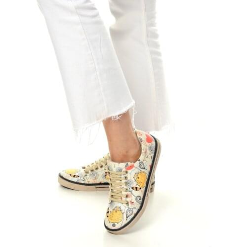 Digital Edition Cat Themed Digital Print Colorful Patterned Womens Sports Shoes Classic Shoes Flat Camouflage Casual Shoes 2021