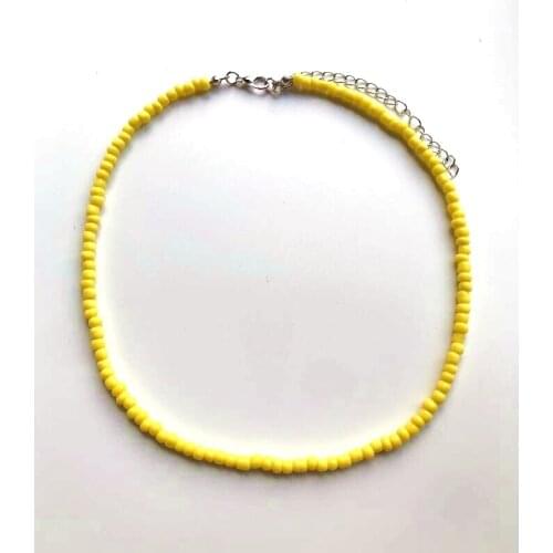 Fashion Stainless Steel Link Handmade Necklace Gold Multicolor Enamel Necklaces For Women Jewelry Summer Gifts Wholesale