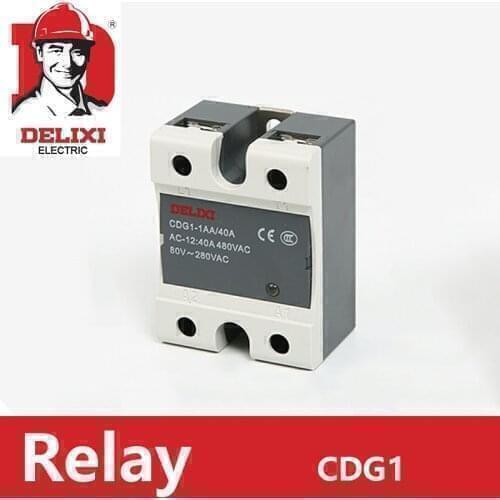 1pc Relay DELIXI Solid State Relay Single Phase DC Control DC CDG1-1DD 10A SSR-10DD 3-32V DC TO 12-220V DC