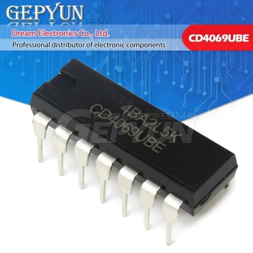 10PCS CD4069UBE DIP14 CD4069U DIP CD4069 DIP-14 CD4069BE new and original IC