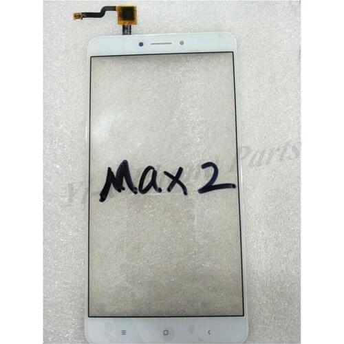 10pcs Front Touch Screen Sensor Digitizer Glass lens For Xiaomi Max2 Max 2 Replacement Parts