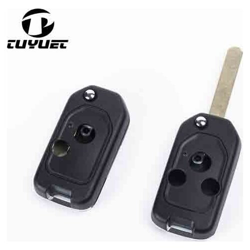 2 3 Buttons Modified Flip Remote Key Shell For Honda ACCORD CRV CIVIC Folding Car Key Blanks Case