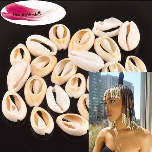 30pcs Cowry Shells In Your Braids hair Decorate Braids High Top Dreads Attach Shell Beads for braiding hair extensionn