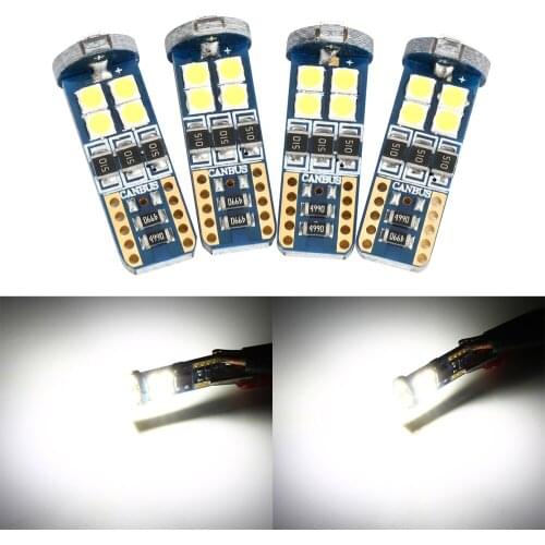 4pcs T10 3030 12SMD CANBUS no error LED White Car Side Light 720LM Bulb Clearance Lights Signal interior Lamp