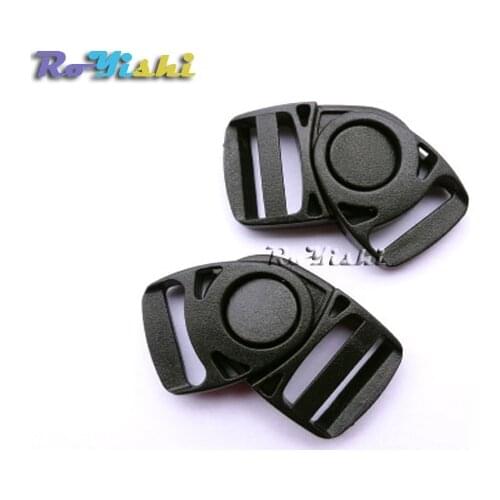50pcs 3/4"Side Release Center Swing Head Swivel style Plastic Buckles Backpack Straps Webbing 20mm