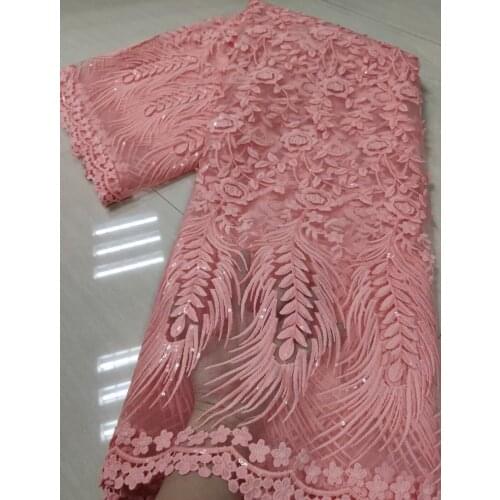 African Lace Fabric Diy Dress Design Green African Lace Fabric 2021 Sequined Lace Fabric Sewing Dress Lace Fabric NFM4998