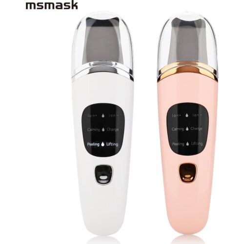 Ultrasonic Skin Scrubber Facial Cleaner Ion Acne Blackhead Remover Peeling Shovel Cleaner Facial Massager Face Lift Machine