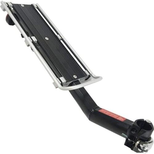 Bicycle Rear Rack, Bike Luggage Cargo Carrier, Quick Release Adjustable Cycling Seatpost Rack for Mountain Bike