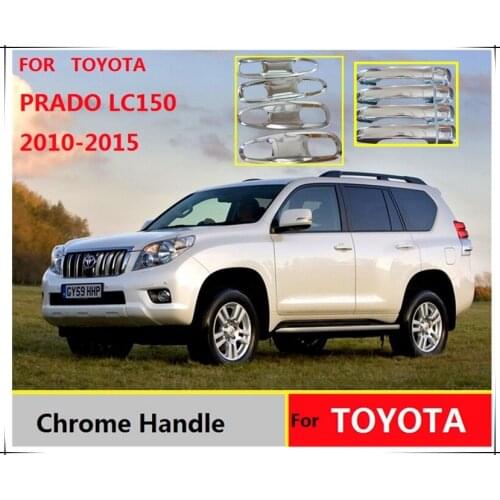 Chrome Door Handle Covers Bowl For Toyota Land Cruiser Prado 150 LC150 2010 2012 2014 2015 2016 FJ150 Car Styling