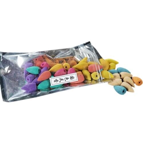 CNIM Hot 50 Piece Natural Backflow Buddha Cone Incense Indoor Pagoda Jasmine Tower Sandalwood Agilawood Incenses Fragrant20*14cm