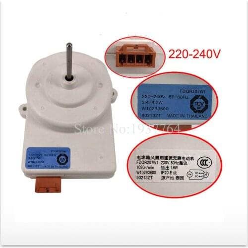 100% new for refrigerator fan motor FDQR207W1 W10293680 refrigerator motor parts part