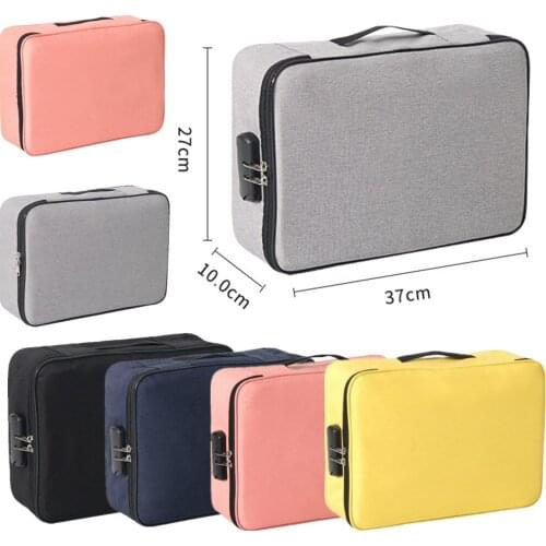 2 pcs/lot Travel large-capacity waterproof portable passport ID storage bag multifunctional document bag 3 layers