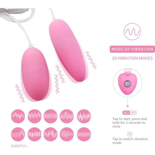 EXVOID Dual Vibrators for Woman Clitoris Stimulator USB Charge Egg Vibrator Sex Toys for Women G-Spot Massager Adult Product