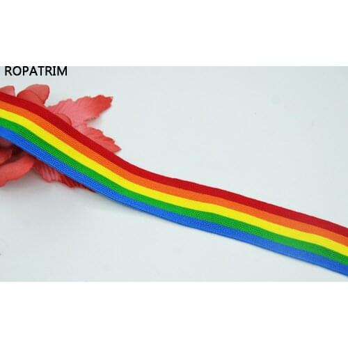 New Fashion 30yards 2.5cm/3cm/25yards 3.9cm Rainbow Stripe Delicate Knitting Cotton Tape For Christmas DIY Sewing Accessory