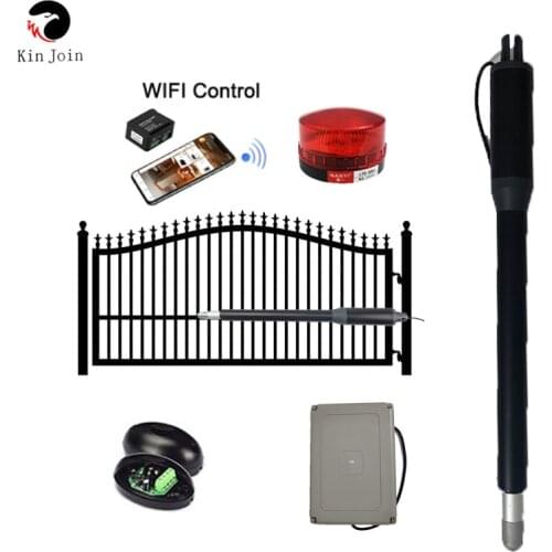 KINJOIN Push To Open 200KGs Single Smart Gate Opener Kits For Home Side Door Half-Swing Gate Fence Opener Closer