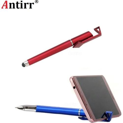 Antirr 3 in 1 Multi-function Cellphone Holder Stand Stylus Touch Screen Stylus Pens for iPad iPhone 5 6S Samsung Tablet