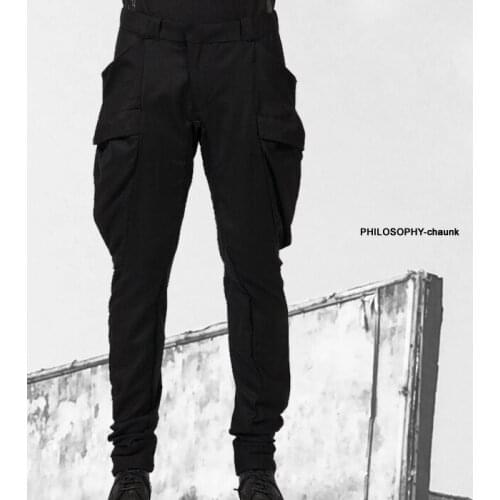 27-44 New 2017 Mens clothing GD Hair Stylist fashion street personality wool draping casual pants trousers plus size costumes