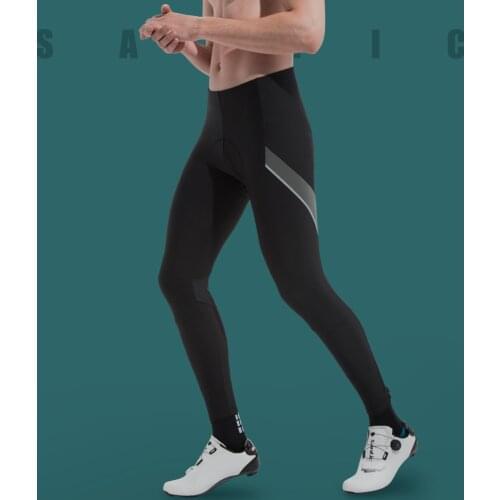 Mens Cycling Long Pants Winter Fleece Warm Up Breathable Bicycle MTB Trousers Reflective Sports Leggings Bike Tights